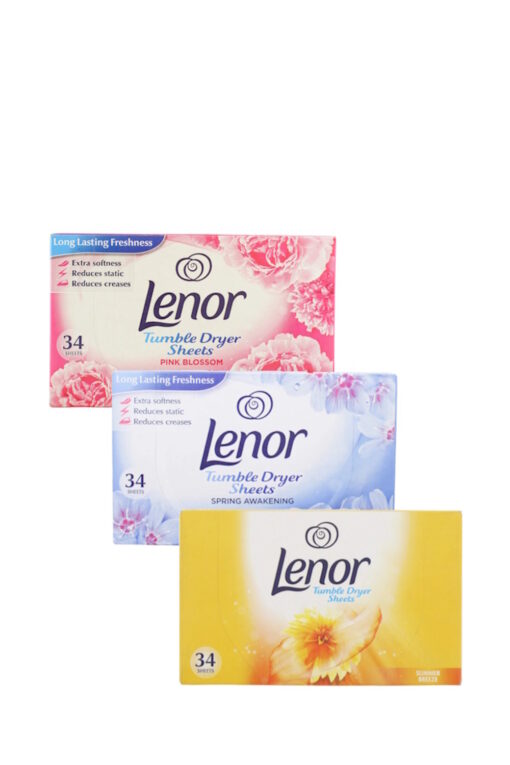 Lenor Tumble Dryer Sheets - 34 Sheets, Choose any 3!