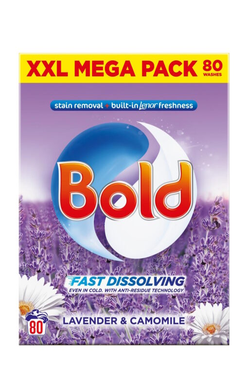 Bold Fast Dissolving Washing Powder Lavender & Camomile 80 Washes 4.8kg