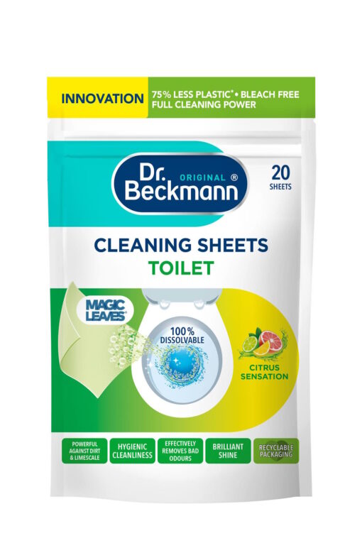 Dr Beckmann Toilet Cleaning Sheets - 20 Pack, Citrus Sensation