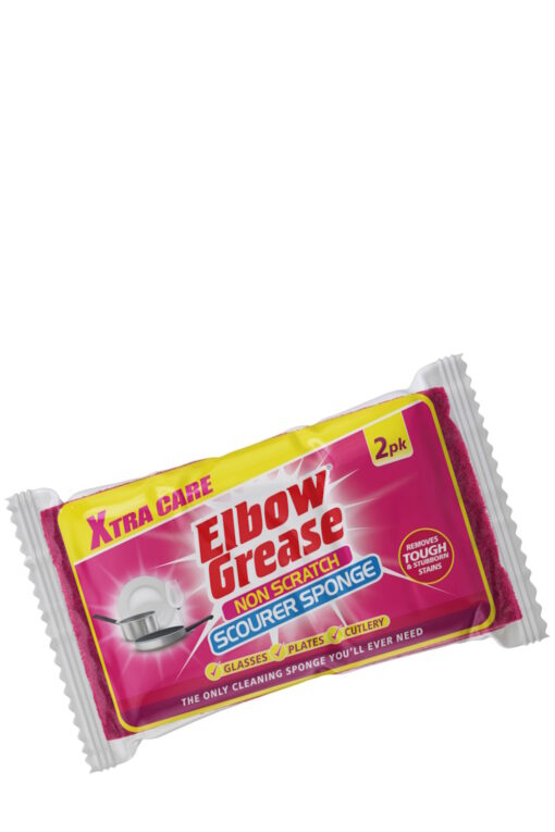 Elbow Grease Xtra Care Non Scratch Scourer Sponge 2 Pack