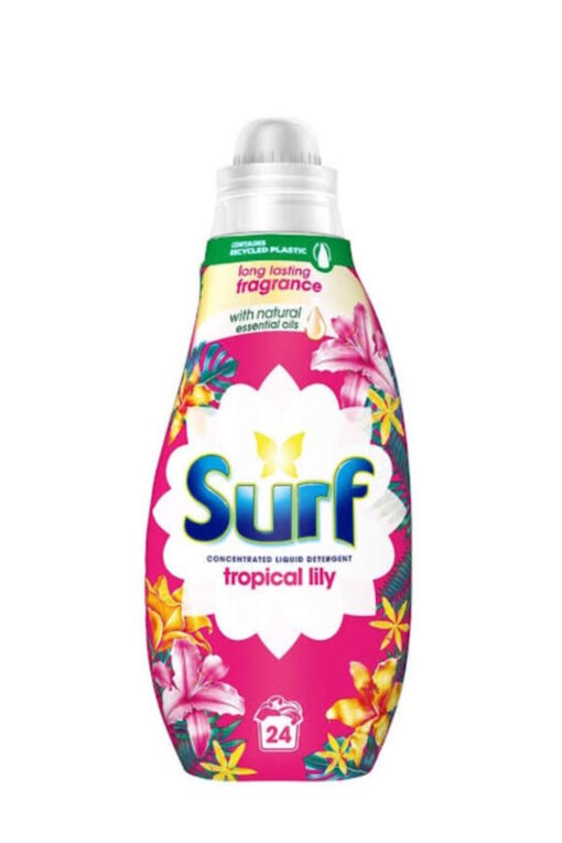 Surf Concentrated Liquid Detergent Tropical Lilly 24 Washes