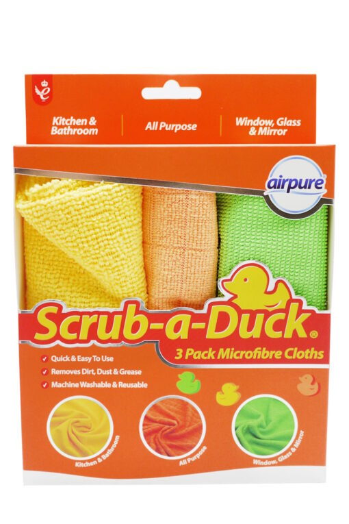 Airpure Scrub-A-Duck Microfibre Cloths 3 Pack