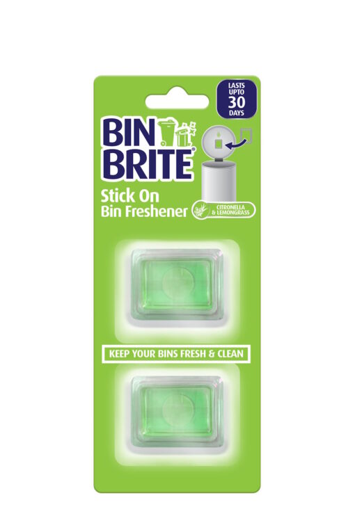 Bin Brite Stick On Bin Freshener Citronella & Lemon Grass - 2 x 5g