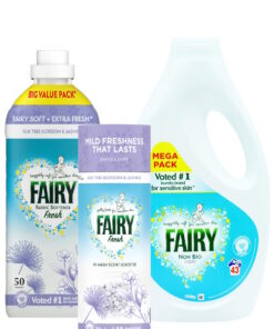 Fairy Silk Tree Blossom & Jasmine Non Bio Liquid, Fabric Softener, Scent Booster