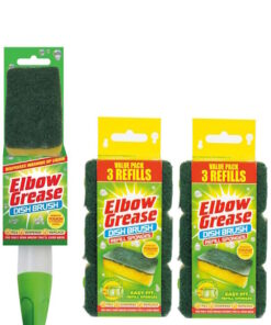 Elbow Grease Dish Brush with 2 Dish Brush Refill Packs