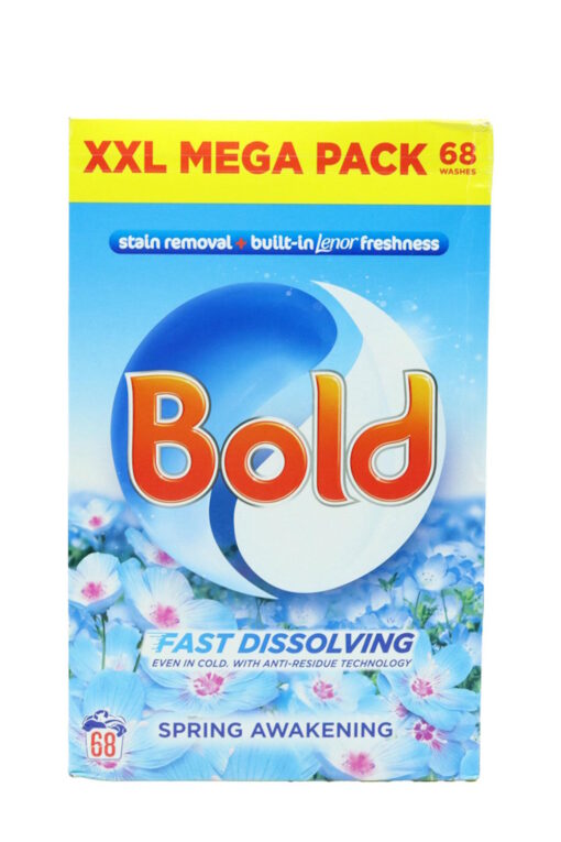 Bold Fast Dissolving Extra Stain Removal & Lenor Freshness Laundry Powder - Spring Awakening 68 Washes
