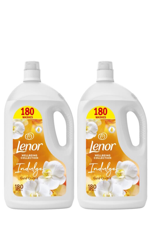 Lenor Fabric Conditioner Wellbeing Collection Gold Orchid (2 x 180 Washes)